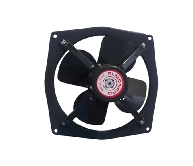 Almonard 9 inch Heavy Duty Air Vent Single Phase (1400 RPM) Exhaust Fan (Black, 225 mm)